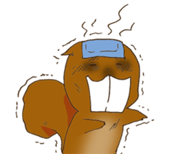 The overbite squirrel sticker #8236542