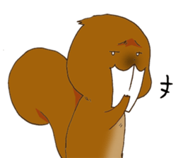 The overbite squirrel sticker #8236544