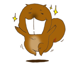 The overbite squirrel sticker #8236545