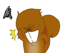 The overbite squirrel sticker #8236546