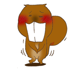 The overbite squirrel sticker #8236548