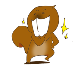 The overbite squirrel sticker #8236549