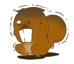 The overbite squirrel sticker #8236551