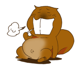 The overbite squirrel sticker #8236552