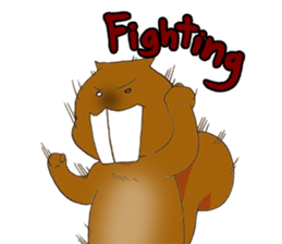 The overbite squirrel sticker #8236556