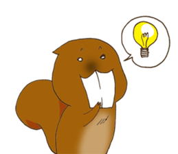 The overbite squirrel sticker #8236557