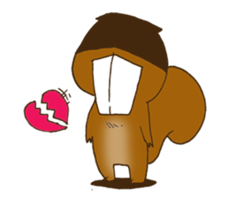 The overbite squirrel sticker #8236558