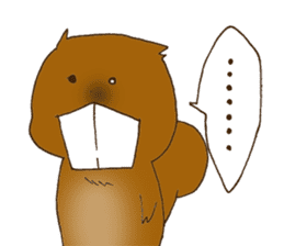 The overbite squirrel sticker #8236560