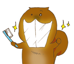 The overbite squirrel sticker #8236562