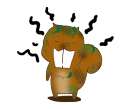The overbite squirrel sticker #8236563