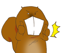 The overbite squirrel sticker #8236564