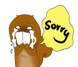 The overbite squirrel sticker #8236570