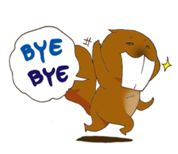 The overbite squirrel sticker #8236571