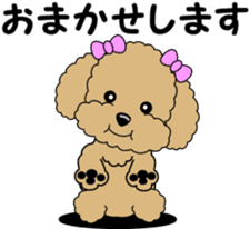 Polite language of Toy Poodle sticker #8236855