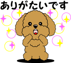 Polite language of Toy Poodle sticker #8236868