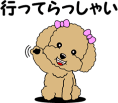 Polite language of Toy Poodle sticker #8236871