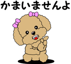 Polite language of Toy Poodle sticker #8236880