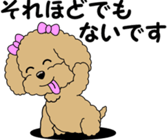 Polite language of Toy Poodle sticker #8236887