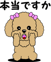 Polite language of Toy Poodle sticker #8236888