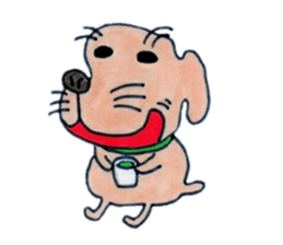 Ponta of dog and Mie of cat sticker #8237299