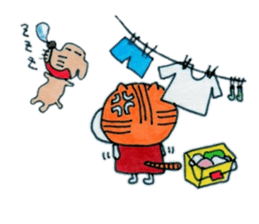 Ponta of dog and Mie of cat sticker #8237324