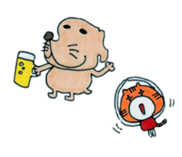 Ponta of dog and Mie of cat sticker #8237328