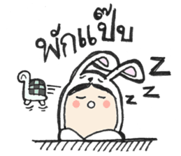 The Rabbit Girl & the Turtle sticker #8237494