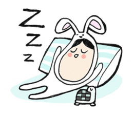 The Rabbit Girl & the Turtle sticker #8237498