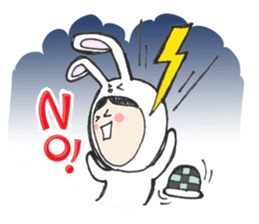 The Rabbit Girl & the Turtle sticker #8237503