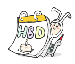 The Rabbit Girl & the Turtle sticker #8237506