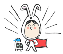 The Rabbit Girl & the Turtle sticker #8237517