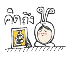 The Rabbit Girl & the Turtle sticker #8237524