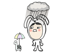 The Rabbit Girl & the Turtle sticker #8237530