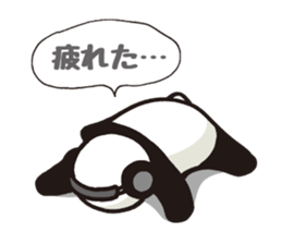 Panda (serious) sticker #8237826