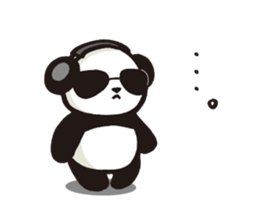Panda (serious) sticker #8237848
