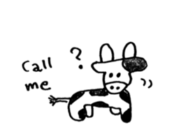 Cute cow Sticker. sticker #8238062