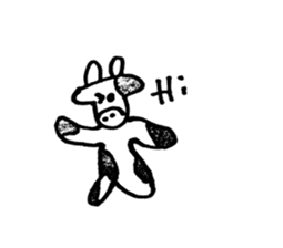 Cute cow Sticker. sticker #8238072