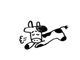 Cute cow Sticker. sticker #8238086