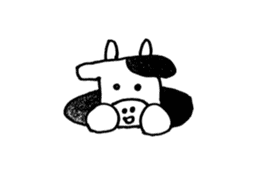 Cute cow Sticker. sticker #8238090