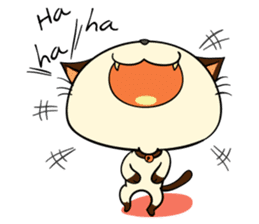 Wichienmas,  Happy Siamese Cat. sticker #8238144