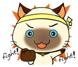 Wichienmas,  Happy Siamese Cat. sticker #8238145