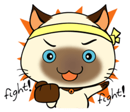 Wichienmas,  Happy Siamese Cat. sticker #8238145
