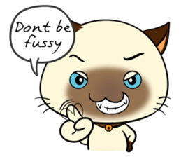 Wichienmas,  Happy Siamese Cat. sticker #8238154
