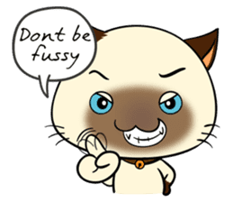 Wichienmas,  Happy Siamese Cat. sticker #8238154