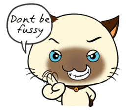 Wichienmas, Happy Siamese Cat. sticker #8238154