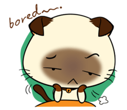Wichienmas,  Happy Siamese Cat. sticker #8238160