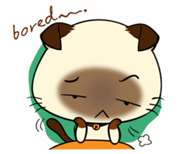 Wichienmas,  Happy Siamese Cat. sticker #8238160