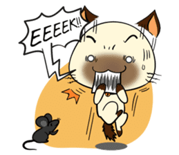 Wichienmas,  Happy Siamese Cat. sticker #8238162