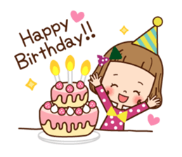 The winter clothes sticker of the girl. sticker #8238487