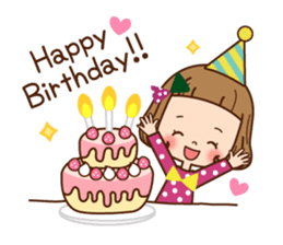 The winter clothes sticker of the girl. sticker #8238487